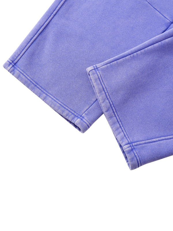 Unisex Vintage Wash Barrel Leg Fleece Sweatpants