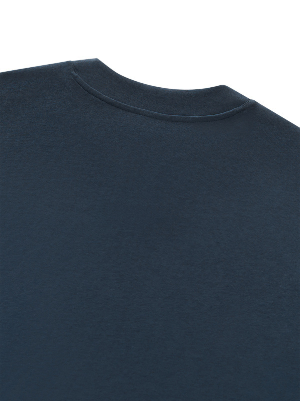 Unisex Oversized Piping Henley T-Shirt