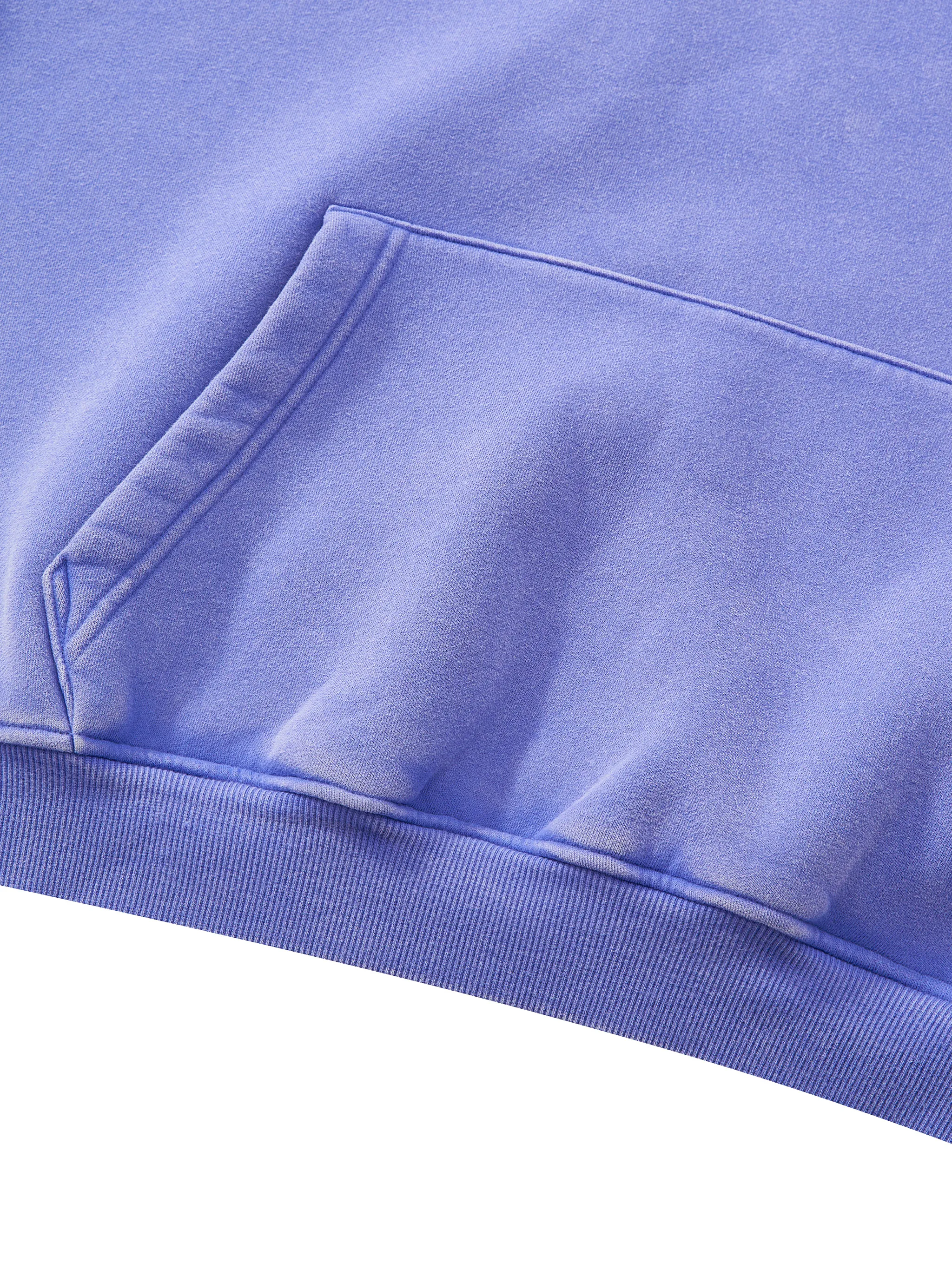 Unisex Vintage Wash Boxy Fleece Hoodie