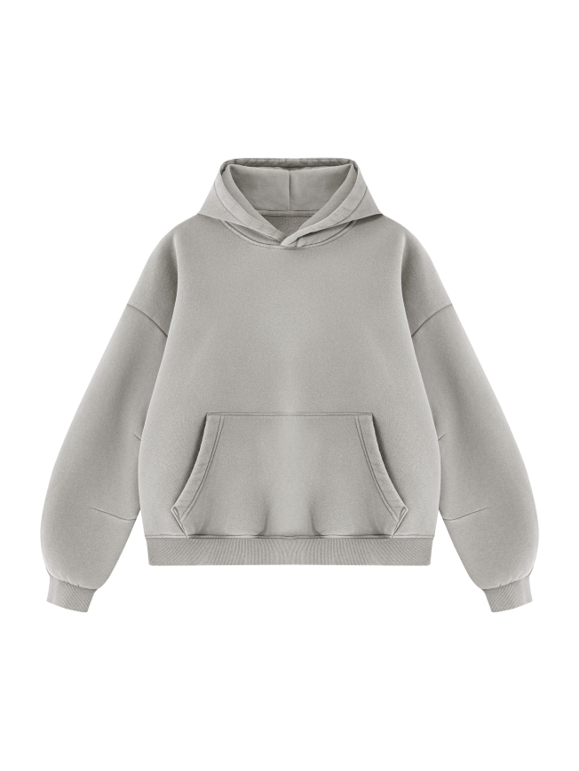 Unisex Vintage Wash Boxy Fleece Hoodie