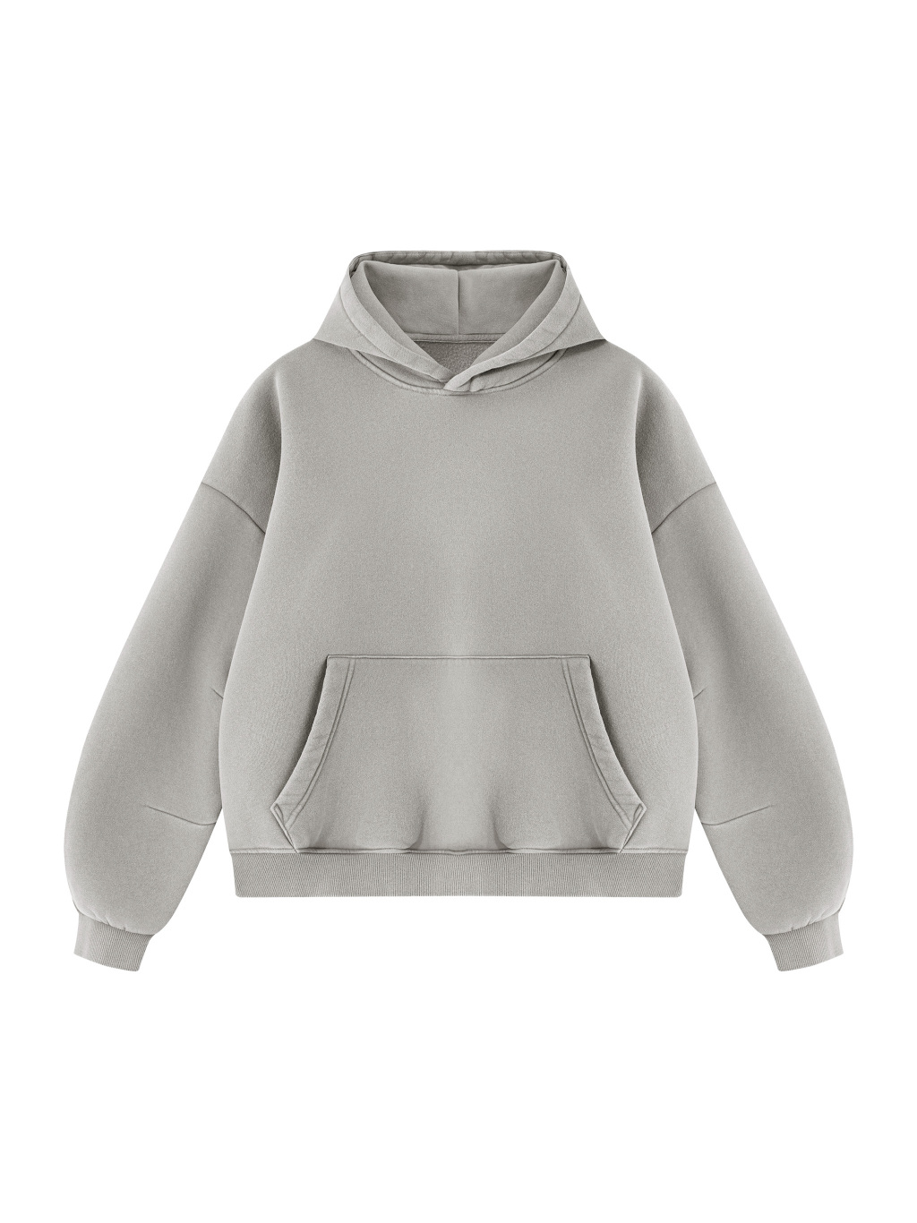 Unisex Vintage Wash Boxy Fleece Hoodie - Main Image