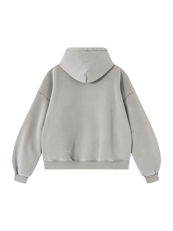 Unisex Vintage Wash Boxy Fleece Hoodie