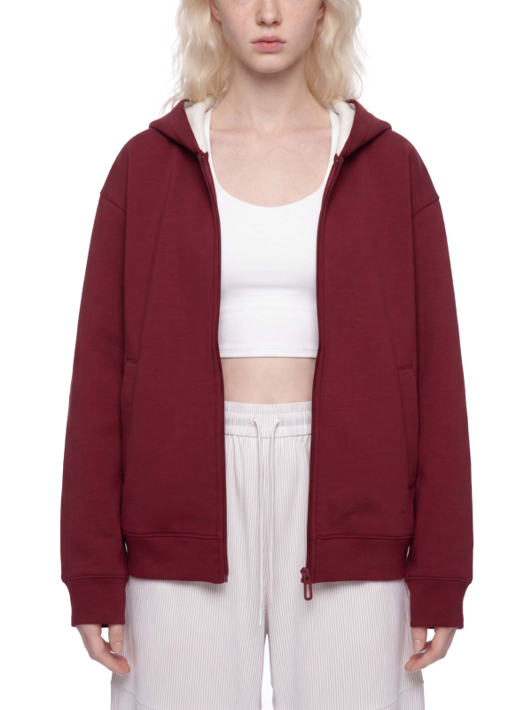 Unisex Drop Shoulder Full Zip Hoodie