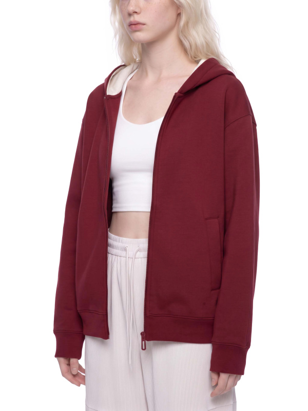 Unisex Drop Shoulder Full Zip Hoodie