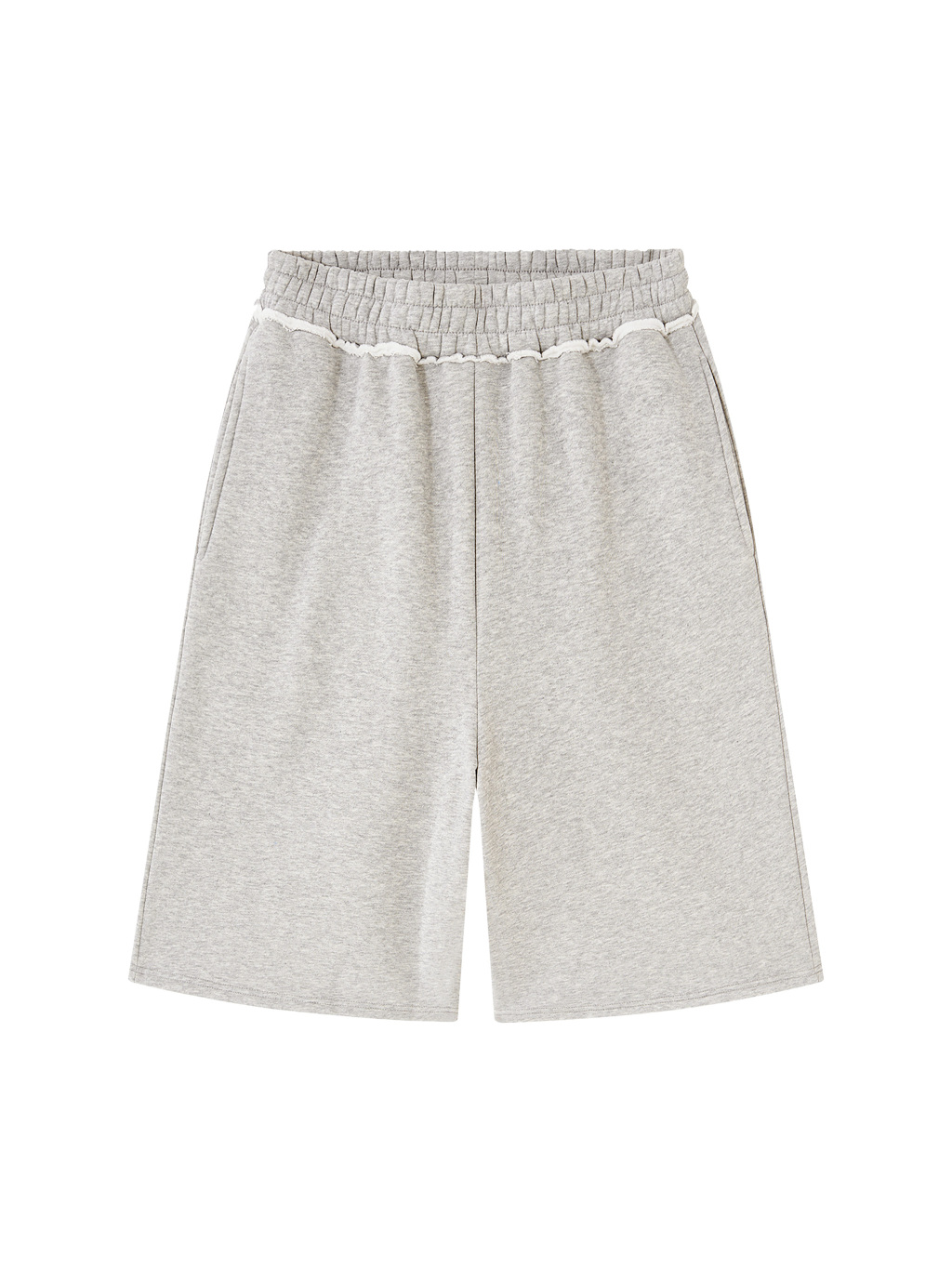 Unisex Raw Edge Fleece Shorts - Main Image