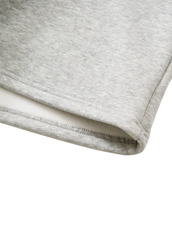 Unisex Raw Edge Fleece Shorts