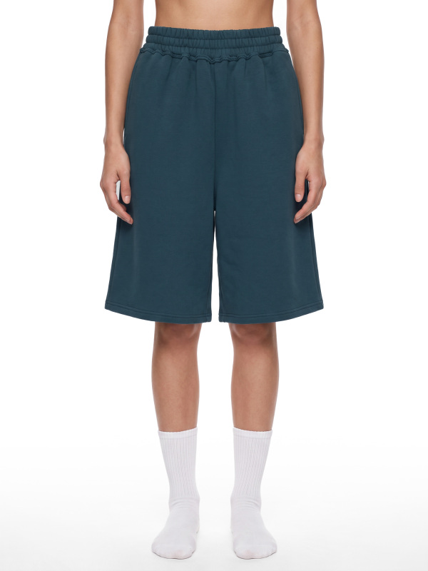 Unisex Raw Edge Fleece Shorts