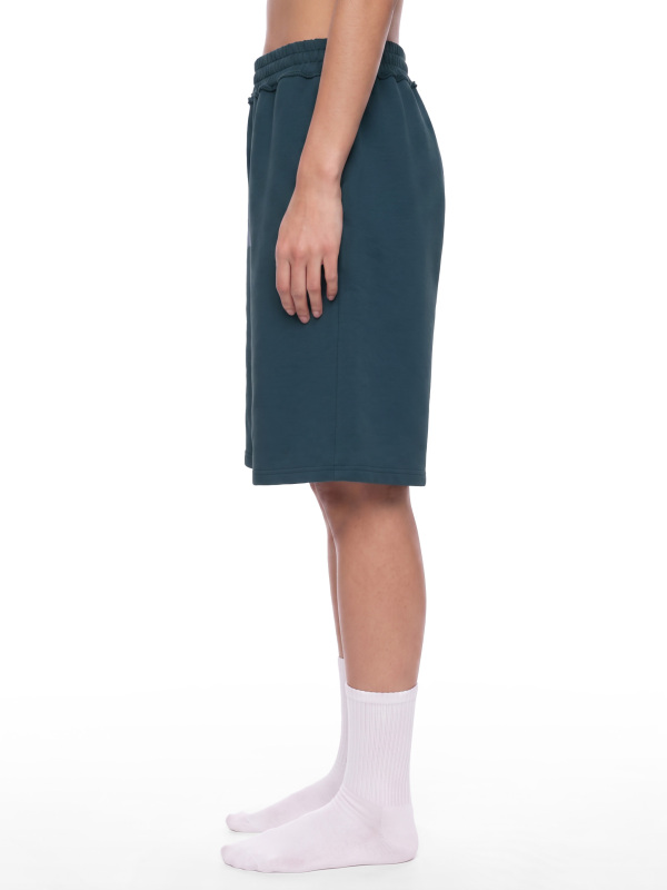 Unisex Raw Edge Fleece Shorts