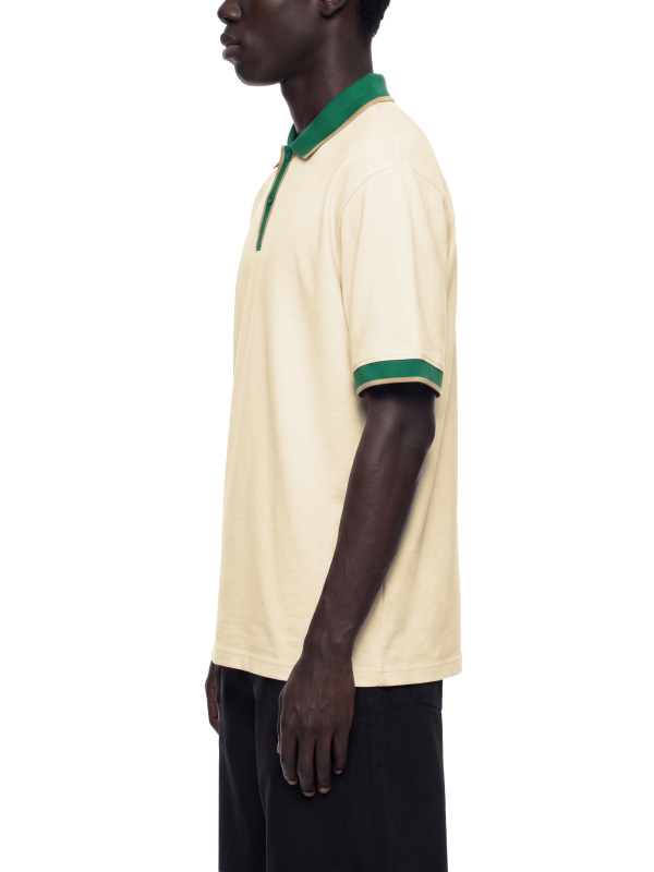 Unisex Color Block Polo Shirt