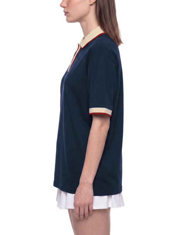 Unisex Color Block Polo Shirt