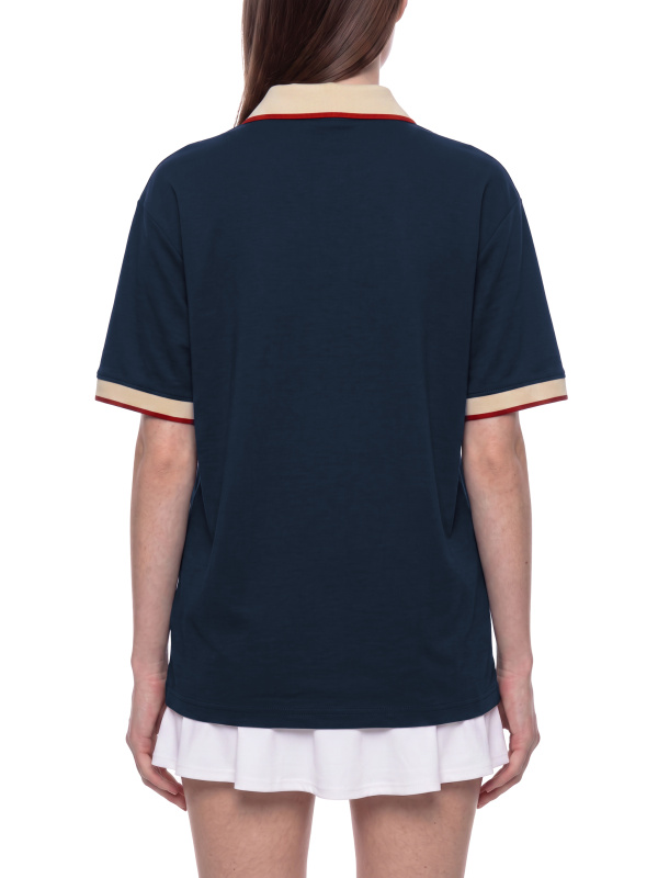 Unisex Color Block Polo Shirt