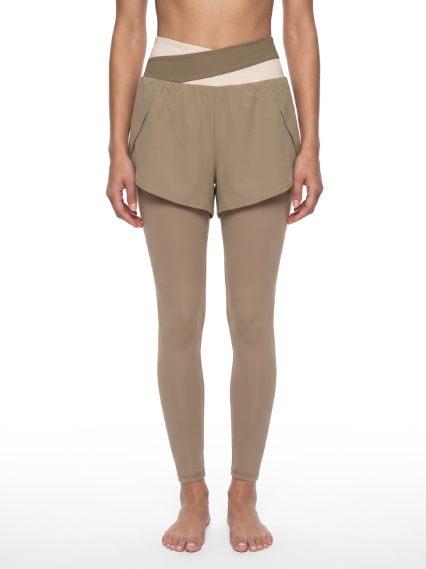 Women's Paneled High Waisted Yoga Leggings