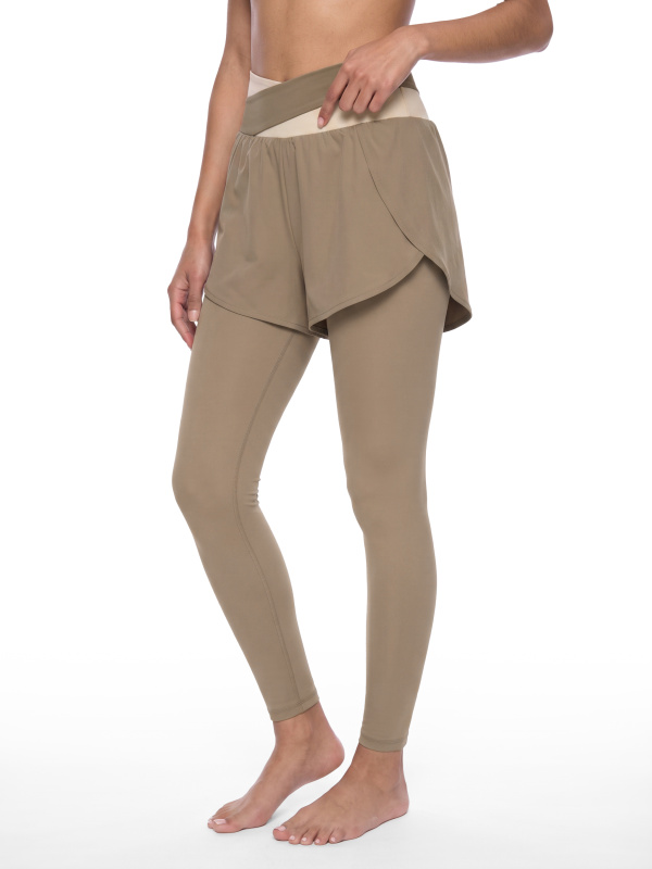 Women's Paneled High Waisted Yoga Leggings
