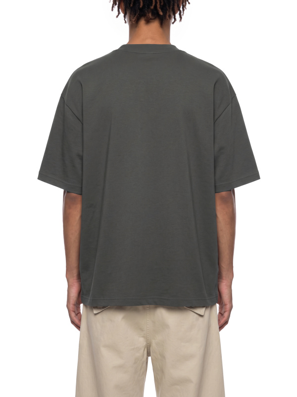 Unisex Oversized Piping Henley T-Shirt