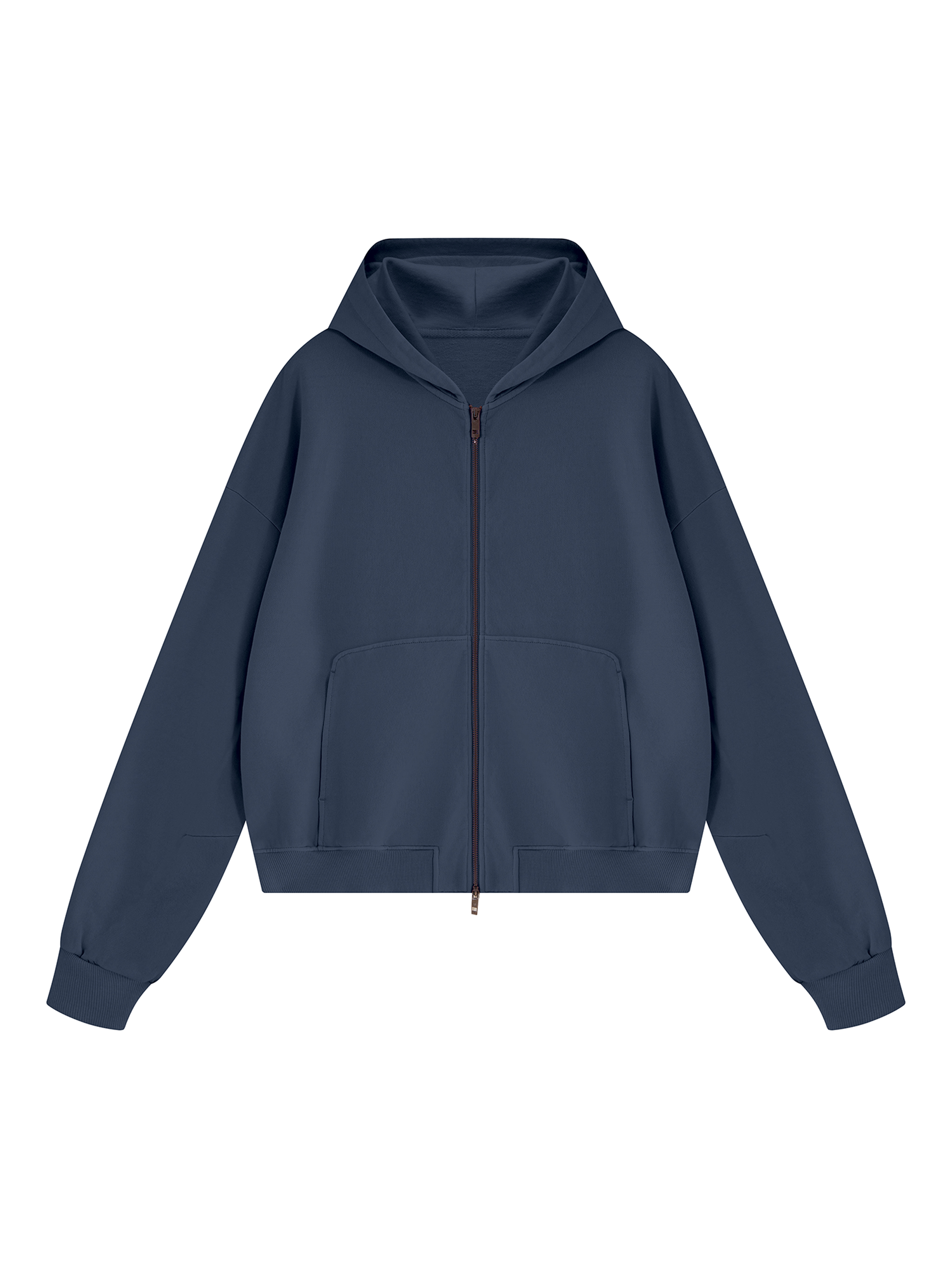 Unisex Vintage Wash Boxy Full Zip Hoodie #UT0305 | TAPSTITCH