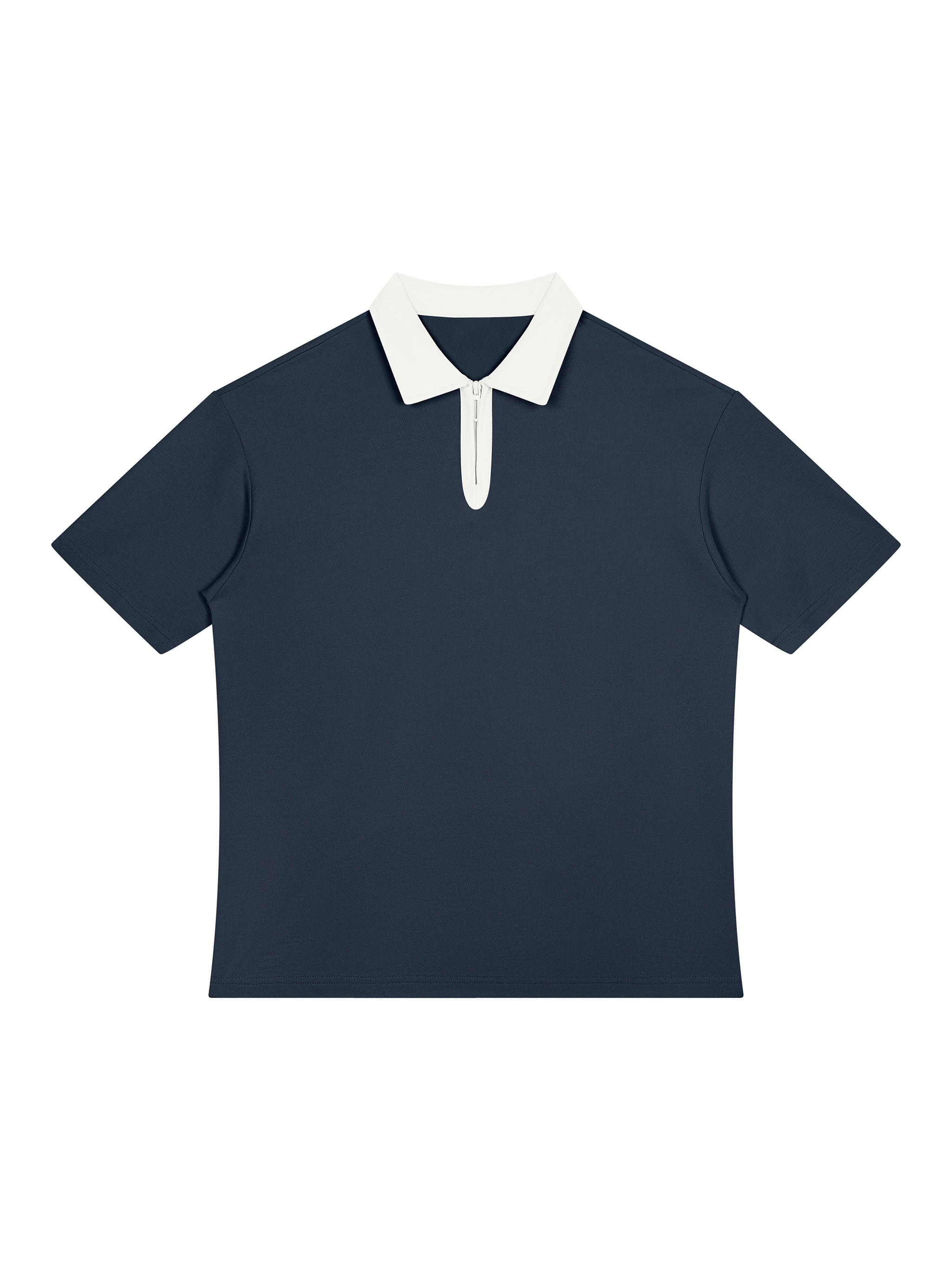 Unisex Color Block Quarter-Zip Polo Shirt #UT0253 | TAPSTITCH