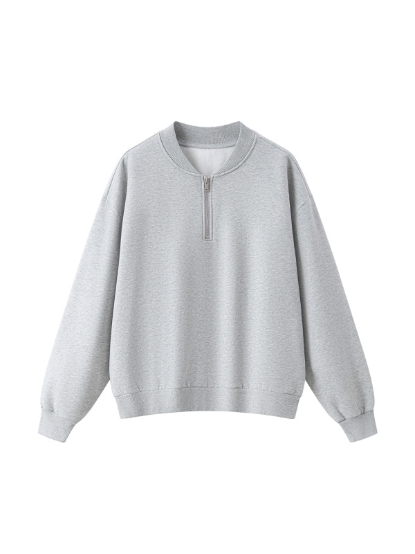 Unisex Vintage Wash Fleece Quarter Zip Sweatshirt