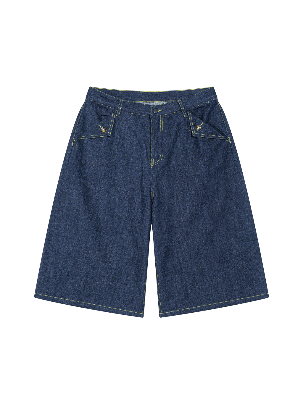 Men's Vintage Wash Denim Shorts - Main Image