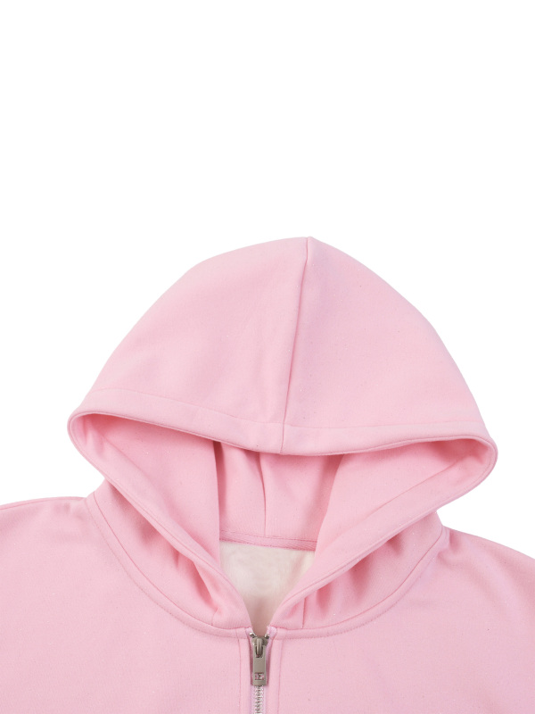 Women's Sparkles Fleece Full Zip Hoodie
