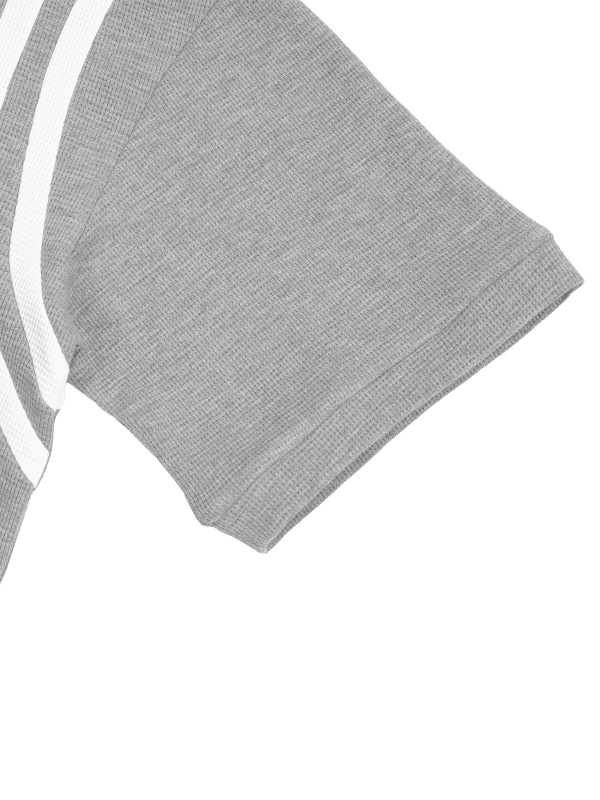 Unisex Color Block Waffle Boxy T-Shirt