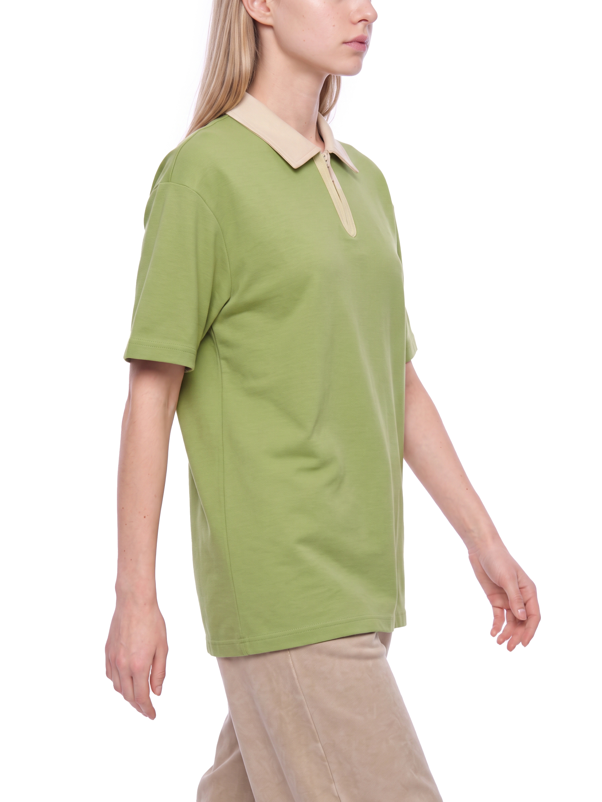 Unisex Color Block Quarter-Zip Polo Shirt #UT0253 | TAPSTITCH