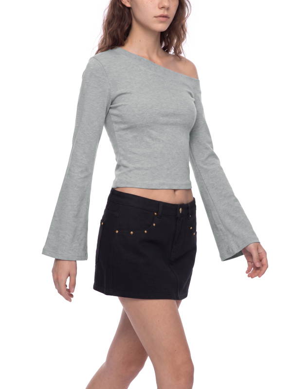 Women's Off-Shoulder Bell Sleeve T-Shirt