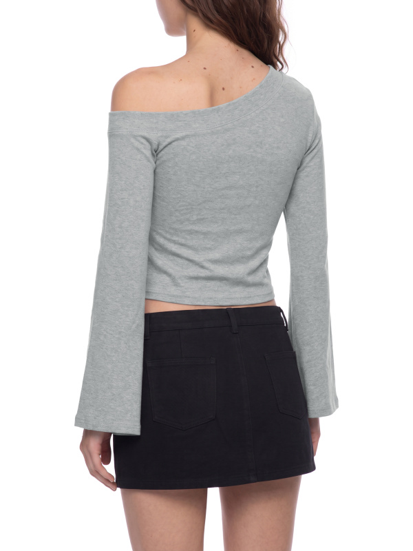 Women's Off-Shoulder Bell Sleeve T-Shirt