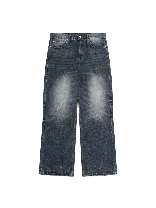 Men's Vintage Wash Denim Jeans 