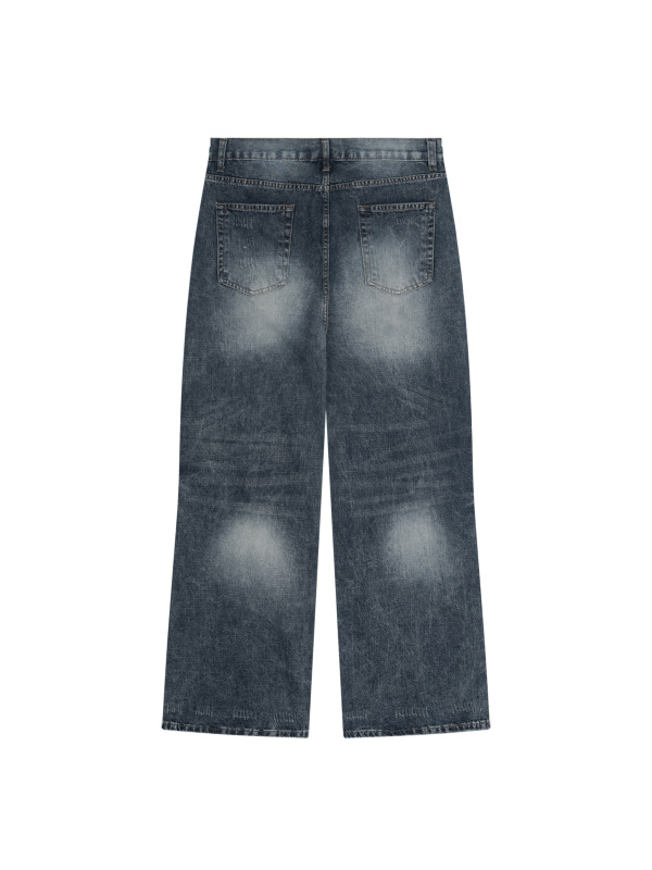 Men's Vintage Wash Denim Jeans 