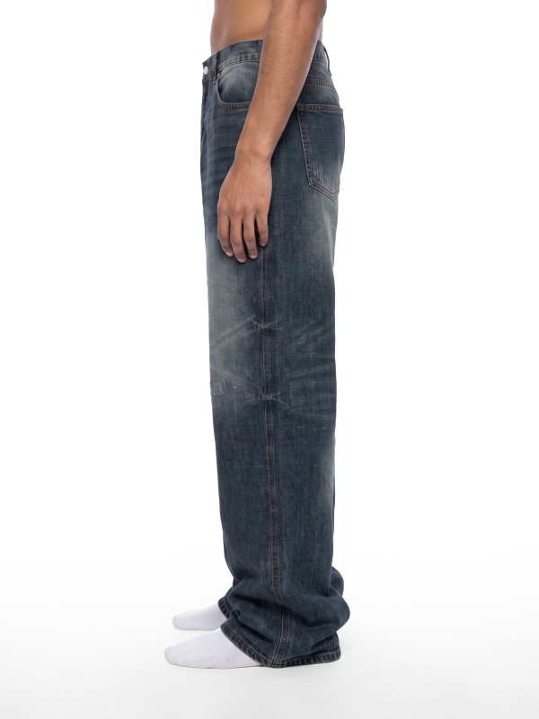 Men's Vintage Wash Denim Jeans 