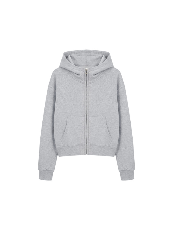 Women's Crop Full Zip Hoodie