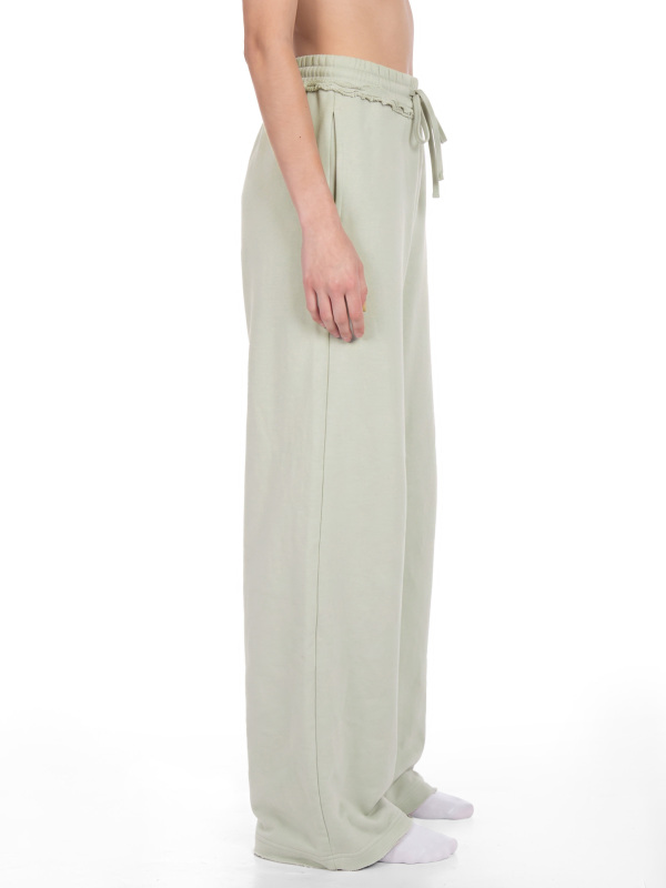 Women’s Wide Leg Raw Edge Sweatpants