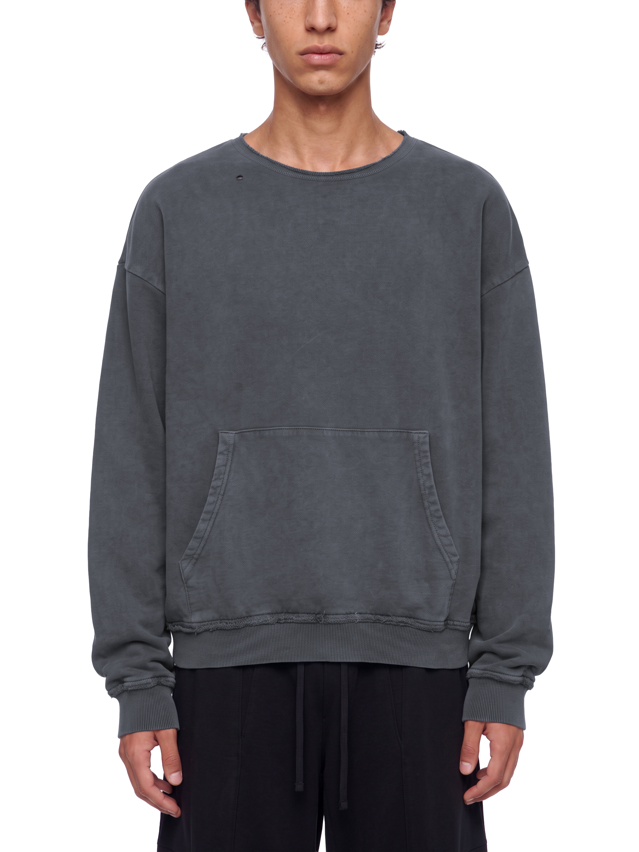 Unisex Raw Edge Crewneck Sweatshirt #UT0310 | TAPSTITCH