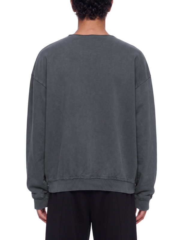 Unisex Raw Edge Crewneck Sweatshirt