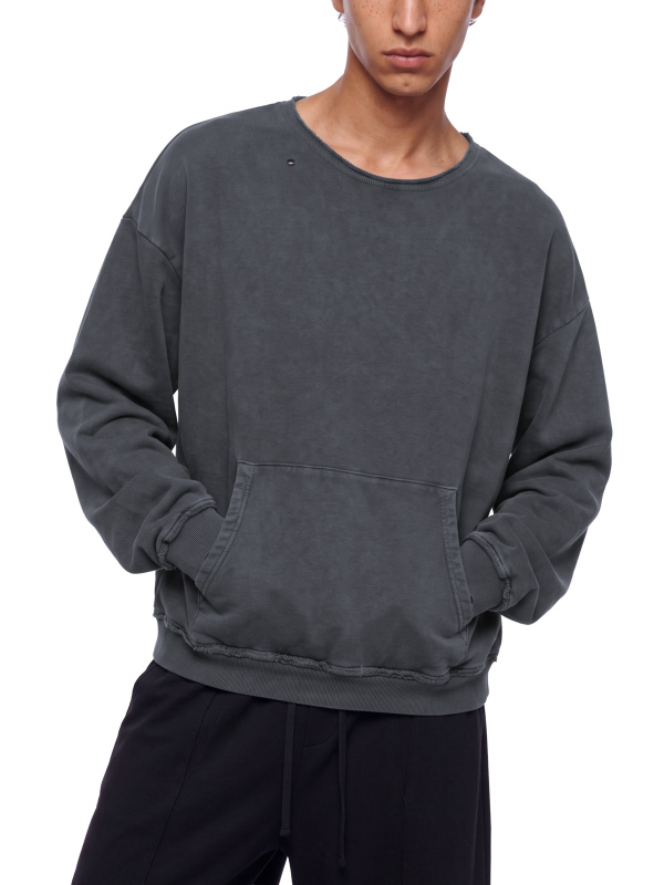 Unisex Raw Edge Crewneck Sweatshirt