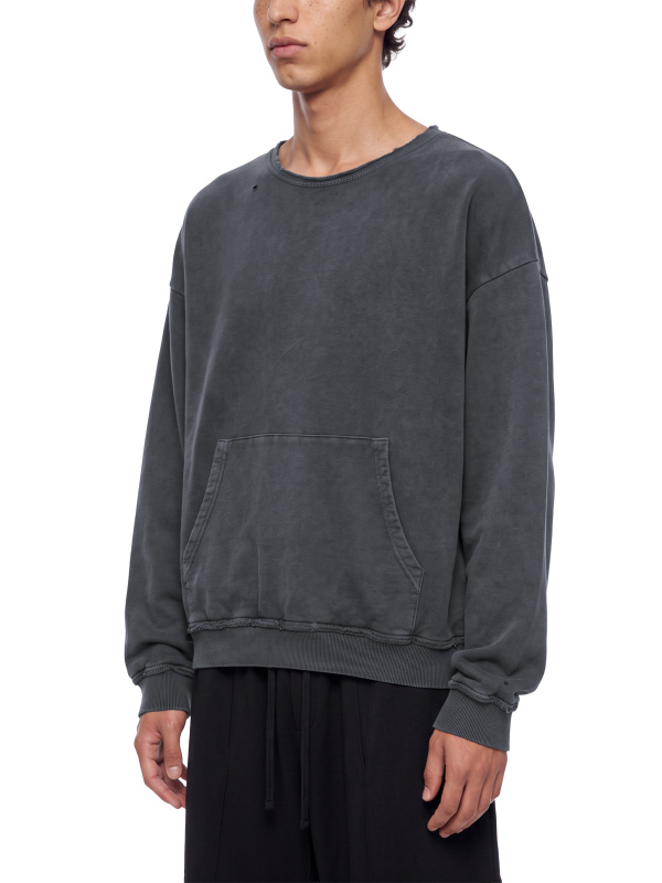 Unisex Raw Edge Crewneck Sweatshirt