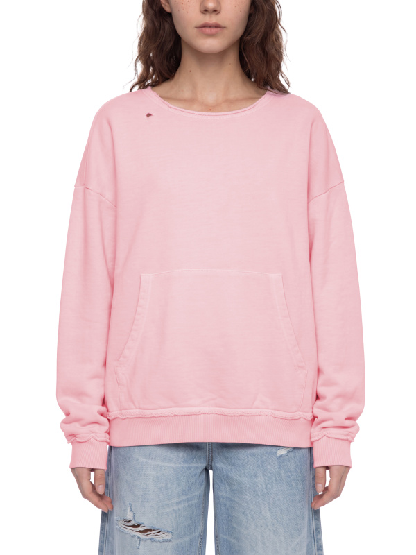 Unisex Raw Edge Crewneck Sweatshirt