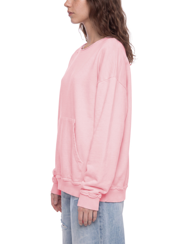 Unisex Raw Edge Crewneck Sweatshirt