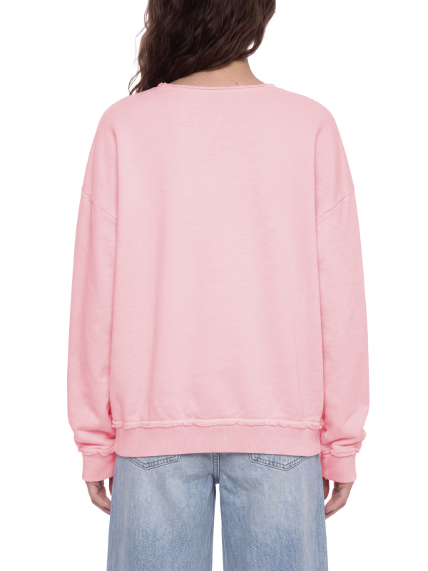Unisex Raw Edge Crewneck Sweatshirt