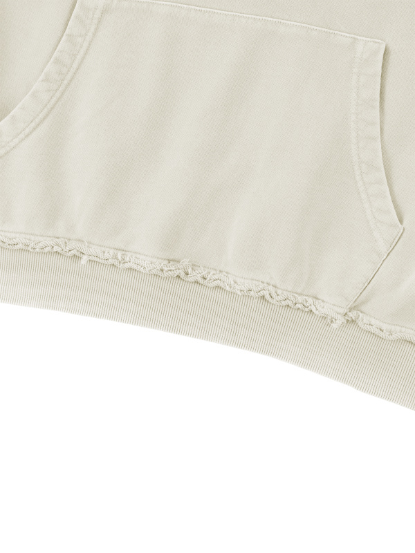 Unisex Raw Edge Crewneck Sweatshirt