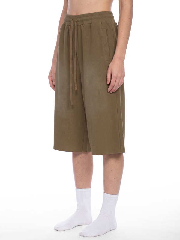 Unisex Sunfade Raw Edge Shorts