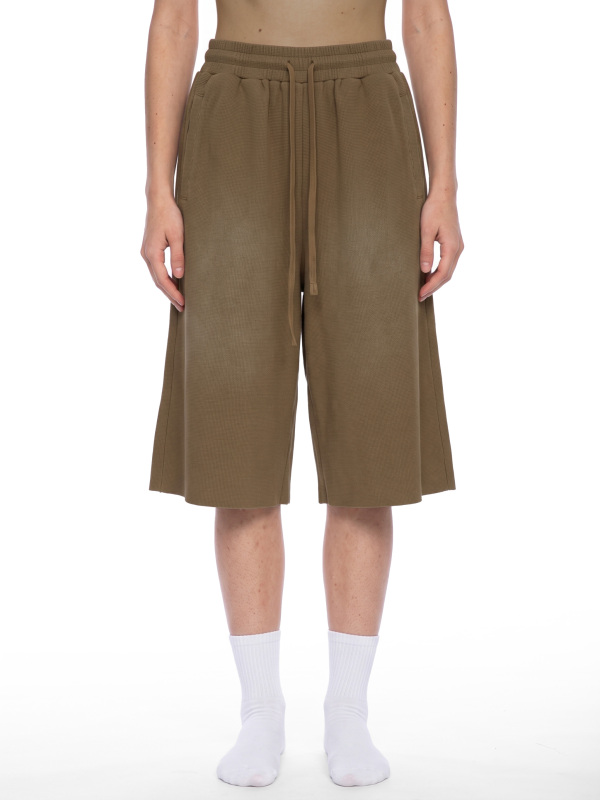 Unisex Sunfade Raw Edge Shorts