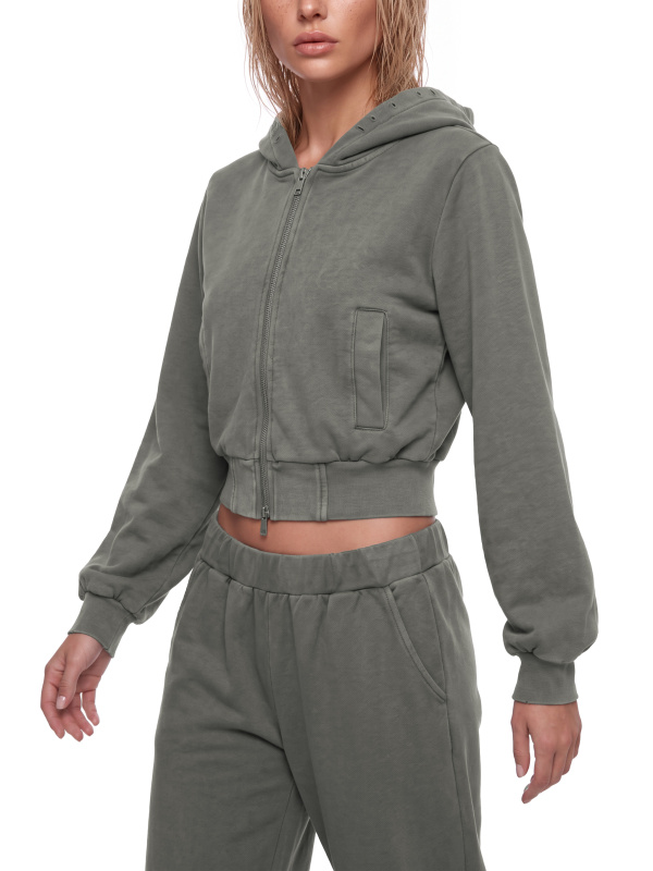 Women’s Vintage Wash Full Zip Hoodie