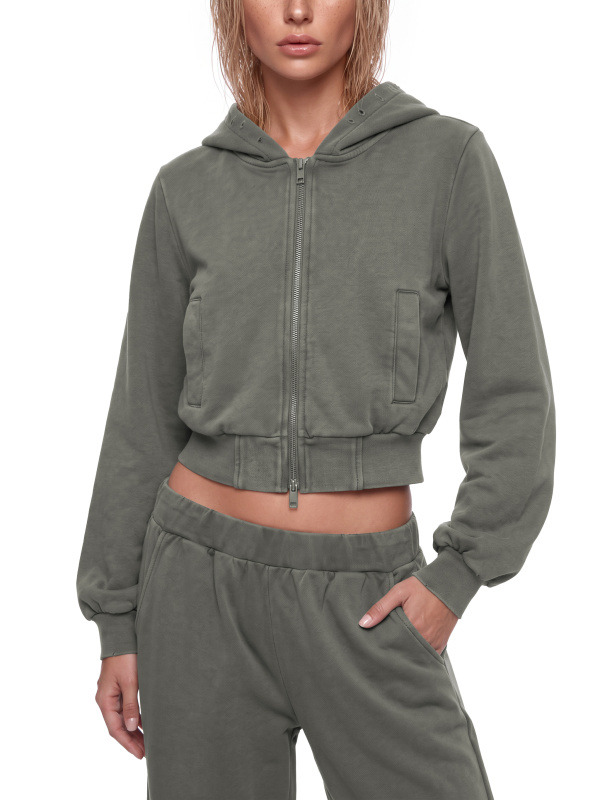 Women’s Vintage Wash Full Zip Hoodie