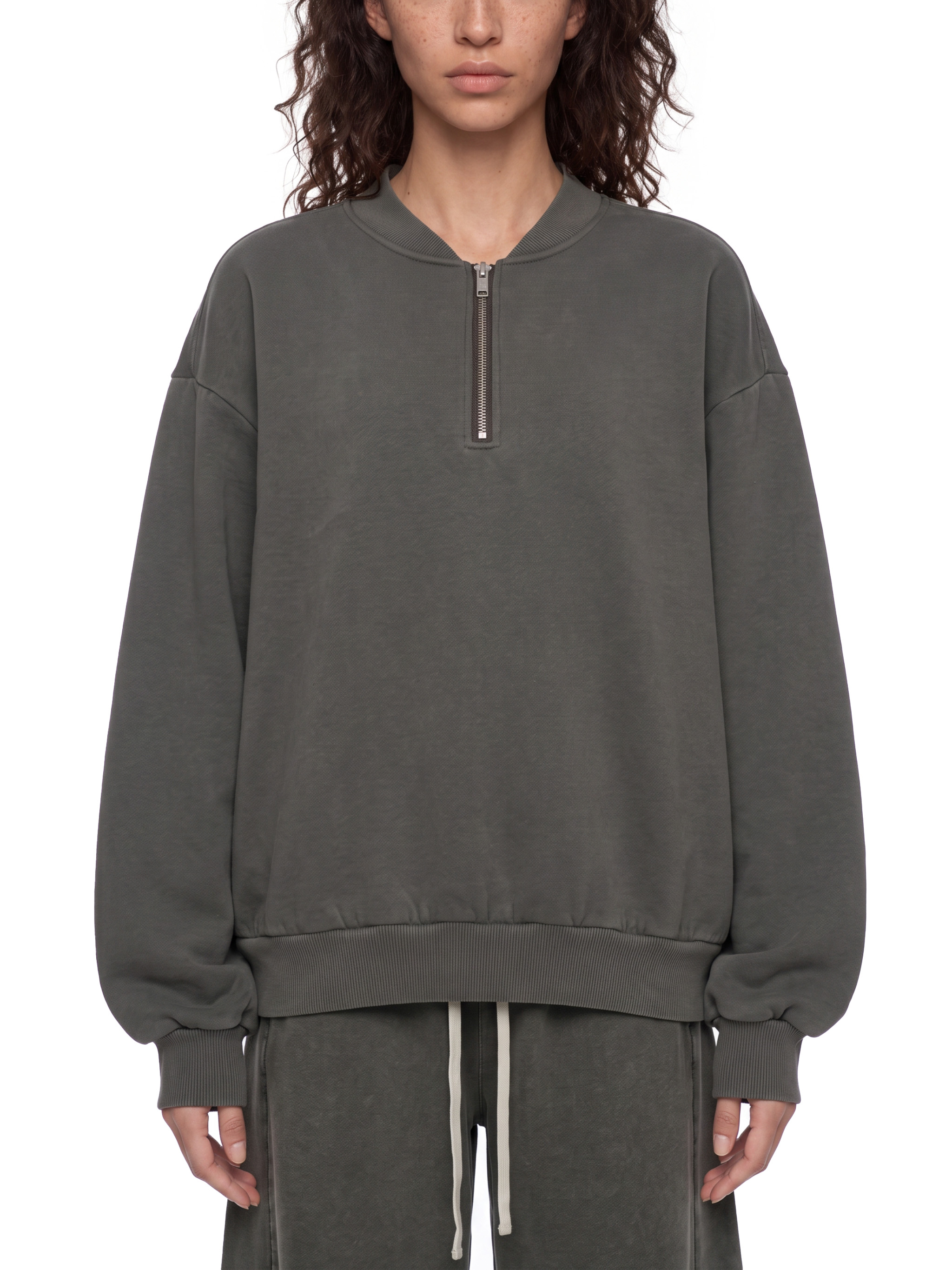 Unisex Vintage Wash Fleece Quarter Zip Sweatshirt #UT0313 | TAPSTITCH
