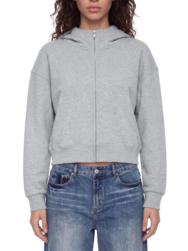 Women's Crop Full Zip Hoodie