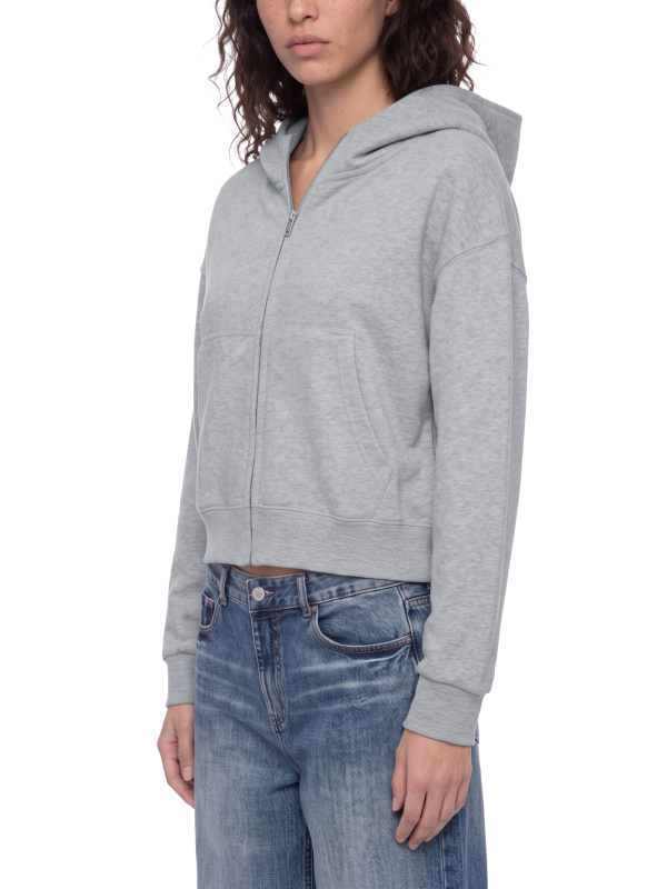 Women's Crop Full Zip Hoodie