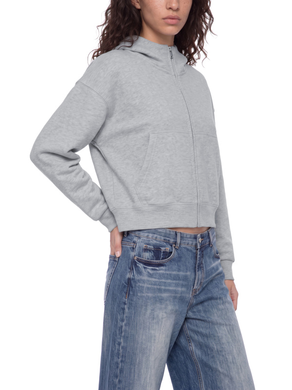 Women's Crop Full Zip Hoodie