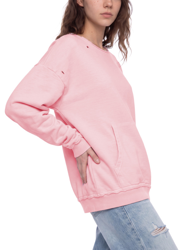 Unisex Raw Edge Crewneck Sweatshirt