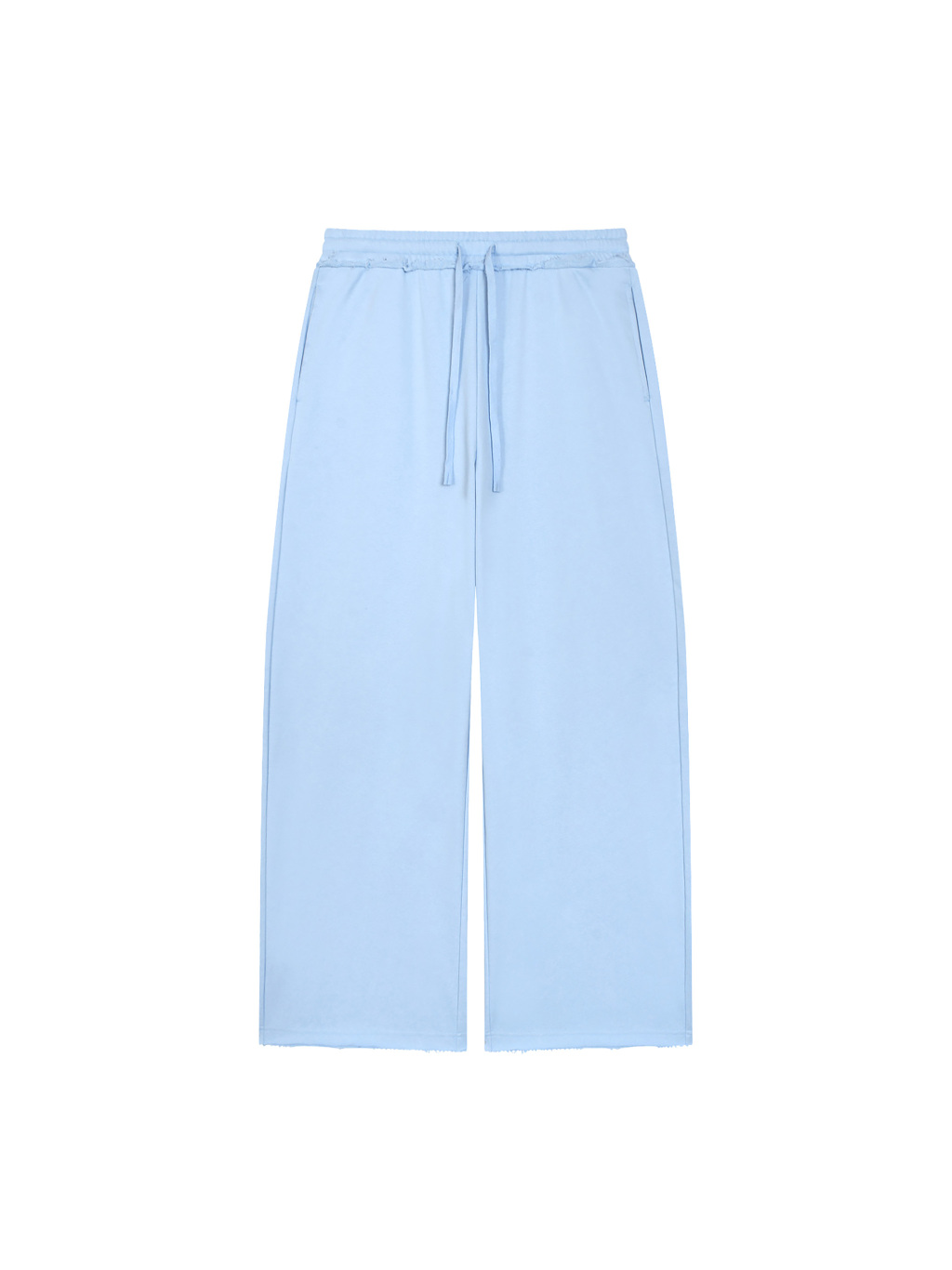 Women’s Wide Leg Raw Edge Sweatpants - Main Image